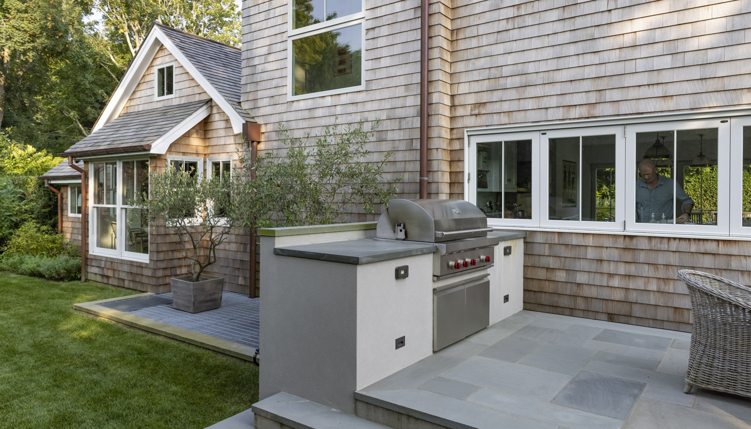 Photo of construction by Ronald Webb Builder.